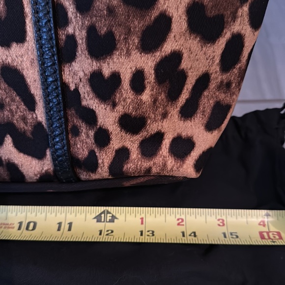 Dolce & Gabbana Black and Brown Leopard Print Tote - Picture 6 of 11